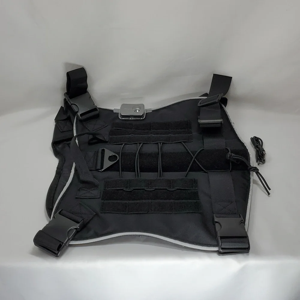 PcEoTllar Tactical Light Up Dog Harness, LED, Flashing Or Solid